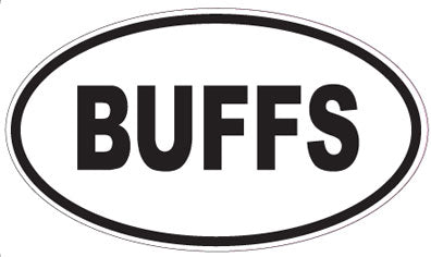 BUFFS - Oval Sticker