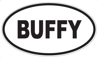 BUFFY - Oval Magnet