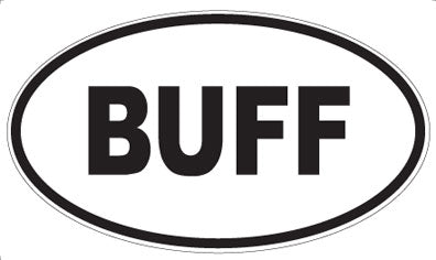 BUFF - Oval Magnet