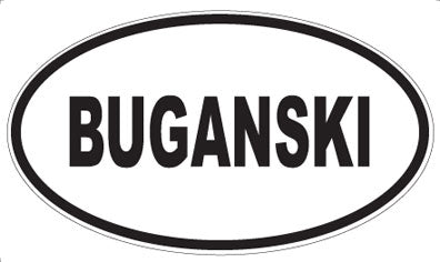 BUGANSKI - Oval Magnet