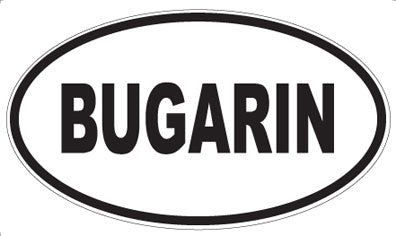 BUGARIN - Oval Magnet