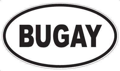 BUGAY - Oval Magnet