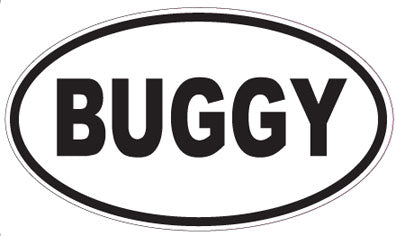 BUGGY - Oval Sticker