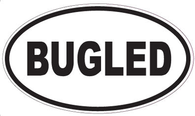 BUGLED - Oval Sticker