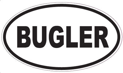 BUGLER - Oval Sticker