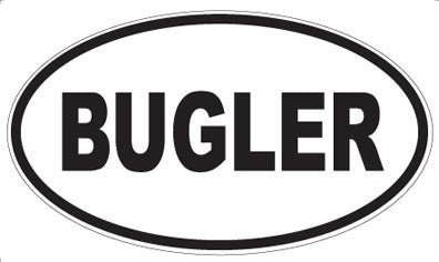 BUGLER - Oval Magnet