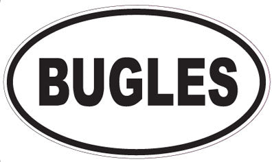BUGLES - Oval Sticker