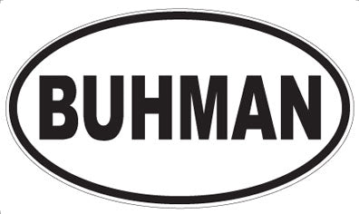 BUHMAN - Oval Magnet