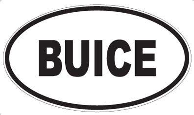BUICE - Oval Magnet