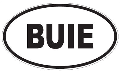 BUIE - Oval Magnet