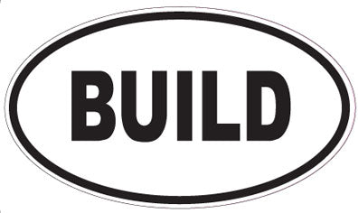 BUILD - Oval Sticker