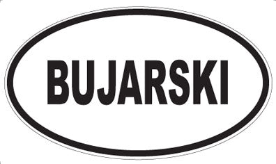BUJARSKI - Oval Magnet