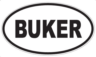BUKER - Oval Magnet