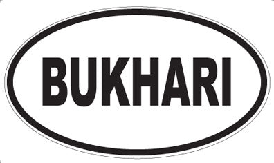 BUKHARI - Oval Magnet