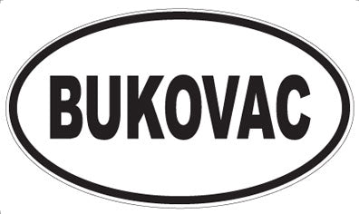 BUKOVAC - Oval Magnet