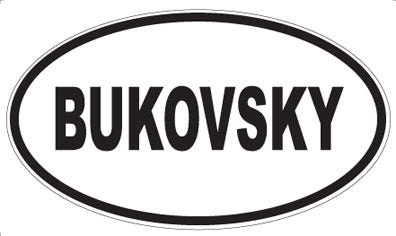 BUKOVSKY - Oval Magnet