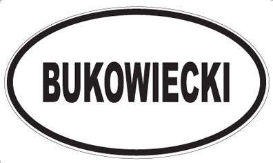 BUKOWIECKI - Oval Magnet