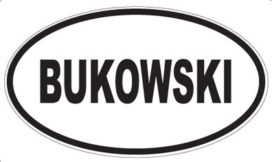 BUKOWSKI - Oval Magnet