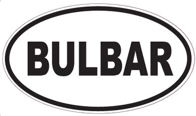 BULBAR - Oval Sticker