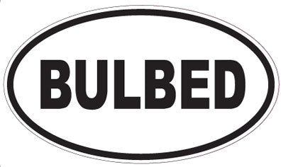 BULBED - Oval Sticker