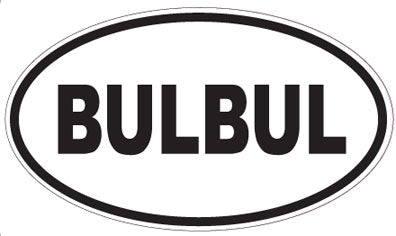 BULBUL - Oval Sticker