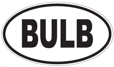 BULB - Oval Sticker