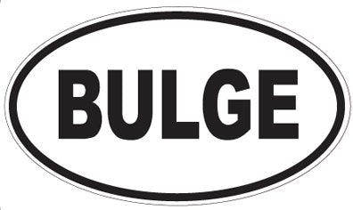 BULGE - Oval Sticker
