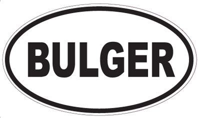 BULGER - Oval Sticker