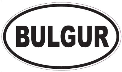 BULGUR - Oval Sticker
