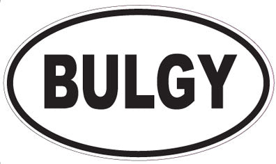 BULGY - Oval Sticker