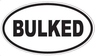 BULKED - Oval Sticker