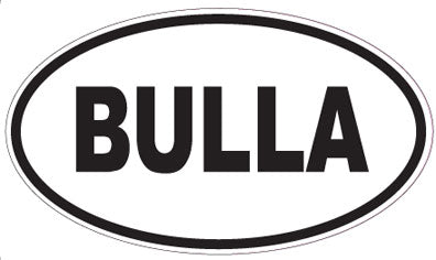 BULLA - Oval Sticker