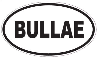 BULLAE - Oval Sticker