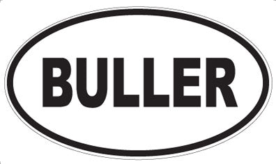 BULLER - Oval Magnet