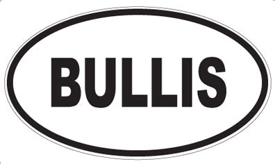 BULLIS - Oval Magnet