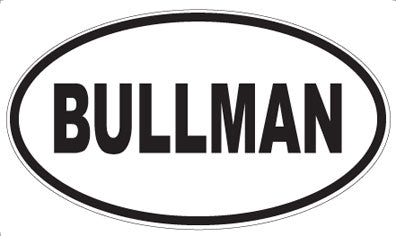 BULLMAN - Oval Magnet