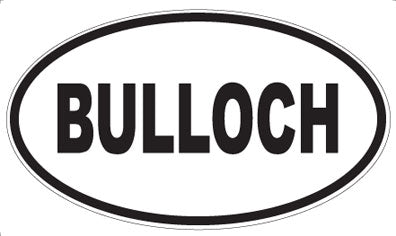 BULLOCH - Oval Magnet