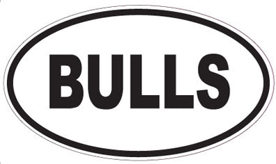 BULLS - Oval Magnet