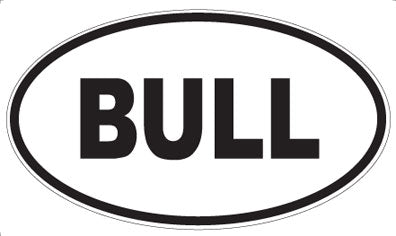 BULL - Oval Magnet