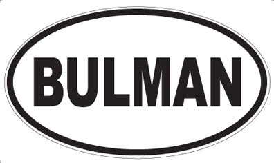 BULMAN - Oval Magnet