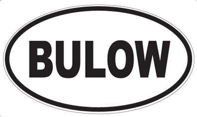 BULOW - Oval Magnet