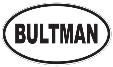 BULTMAN - Oval Magnet