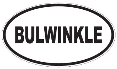 BULWINKLE - Oval Magnet