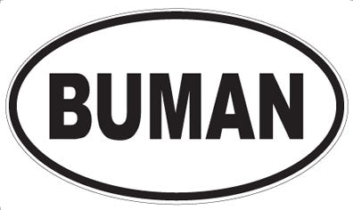 BUMAN - Oval Magnet
