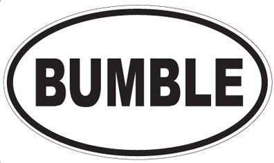 BUMBLE - Oval Sticker
