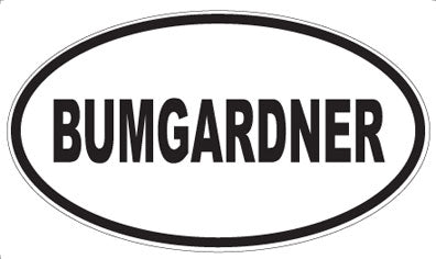 BUMGARDNER - Oval Magnet