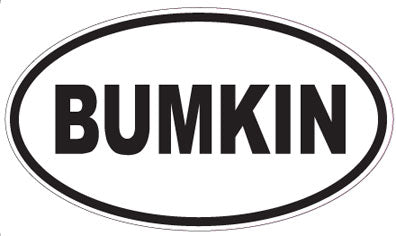 BUMKIN - Oval Sticker