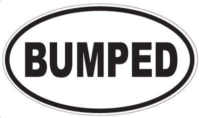 BUMPED - Oval Sticker