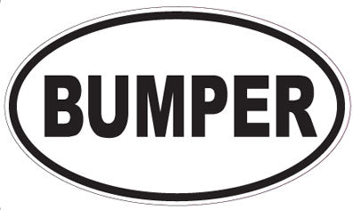 BUMPER - Oval Sticker