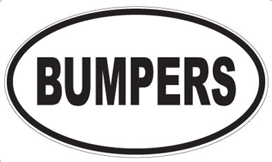 BUMPERS - Oval Magnet